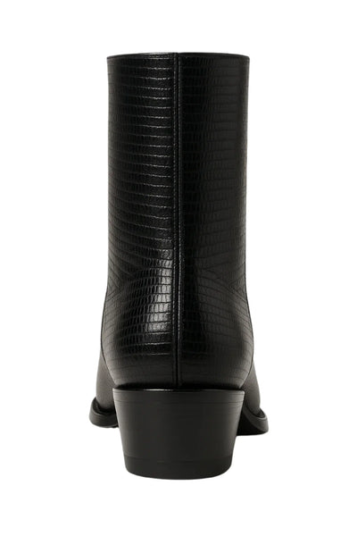 Men’s Dress Ankle Boots – Los Altos Boots – Black Exotic Skin
