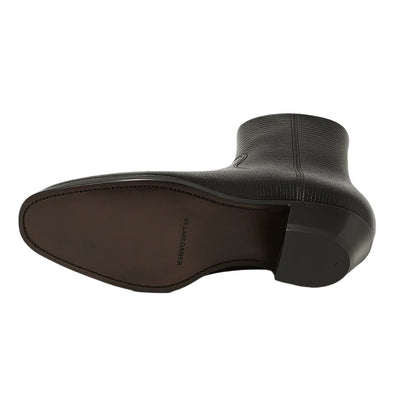 Men’s Dress Ankle Boots – Los Altos Boots – Black Exotic Skin