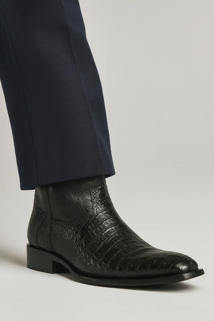 Men’s Dress Ankle Boots – Los Altos Boots – Black Western Style