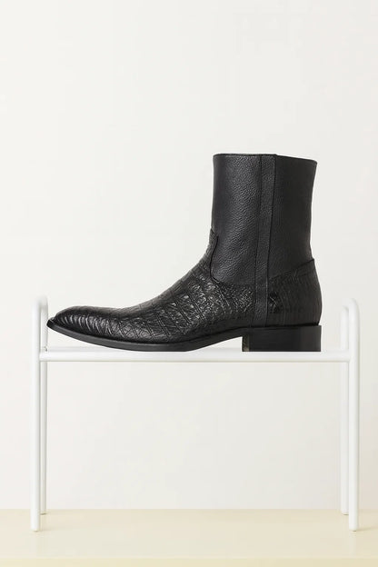 Men’s Dress Ankle Boots – Los Altos Boots – Black Western Style