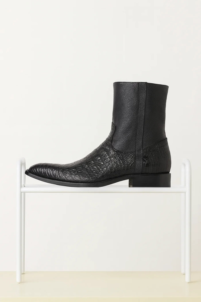Men’s Dress Ankle Boots – Los Altos Boots – Black Western Style