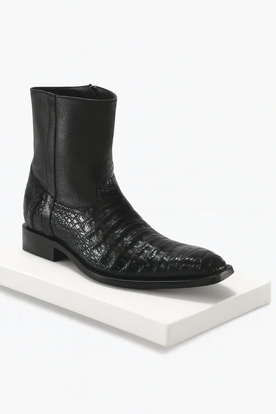Men’s Dress Ankle Boots – Los Altos Boots – Black Western Style