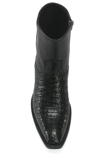 Men’s Dress Ankle Boots – Los Altos Boots – Black Western Style