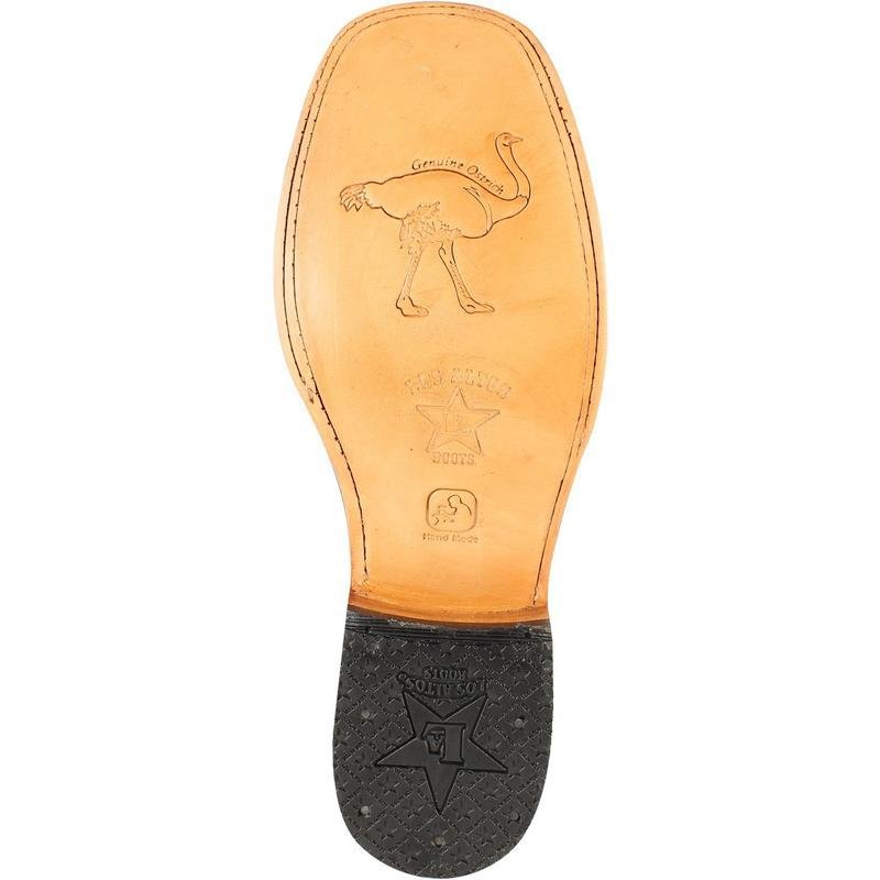 Men’s Genuine Ostrich Belly Leather Western Boots – White