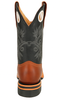 Men's King Exotic Boots Genuine Leather With Saddle Vamp Handcrafted  Black & Brown  (48112705-2) 5   - from alligatorwarehouse.com