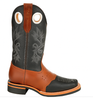 Men's King Exotic Boots Genuine Leather With Saddle Vamp Handcrafted  Black & Brown  (48112705-2) 7   - from alligatorwarehouse.com