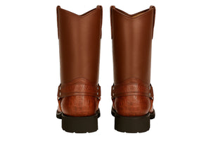 Men’s Los Altos Caiman Tail Skin Biker Boots 