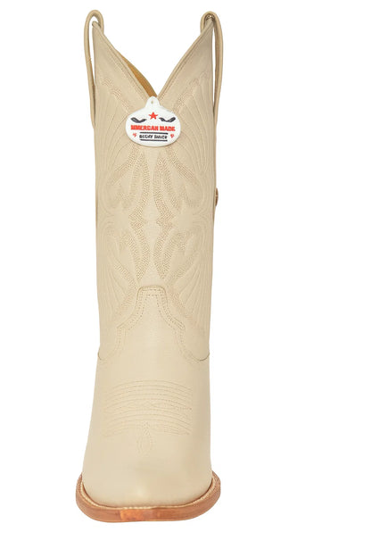 Men’s Los Altos Genuine Deer Leather Boots – Winter White