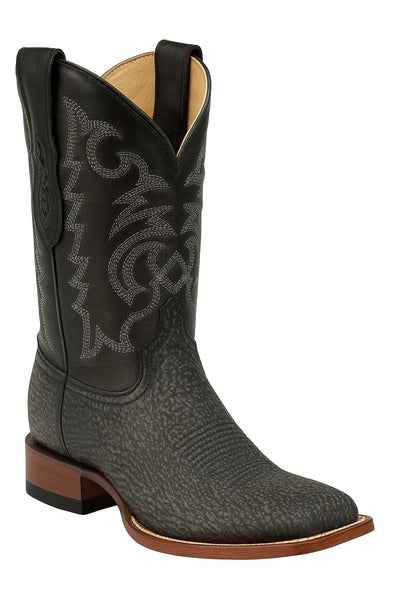 Men's Los Altos Shark Skin Wide Square Toe Boots 12   - from alligatorwarehouse.com