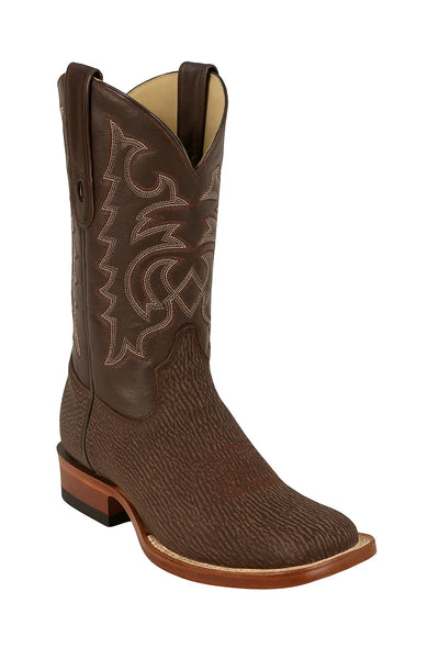 Men's Los Altos Shark Skin Wide Square Toe Boots 16   - from alligatorwarehouse.com