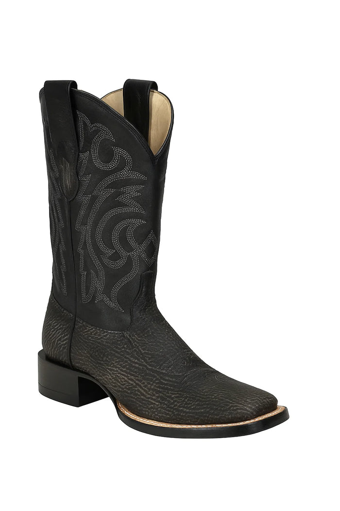Men's Los Altos Shark Skin Wide Square Toe Boots