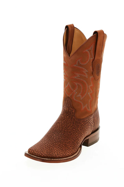 Men's Los Altos Shark Skin Wide Square Toe Boots 10   - from alligatorwarehouse.com