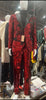 Men’s Red Sequin Tuxedo Suit with Black Lapel – Luxury Slim Fit Blazer and Pants Set Matching 7   - from alligatorwarehouse.com