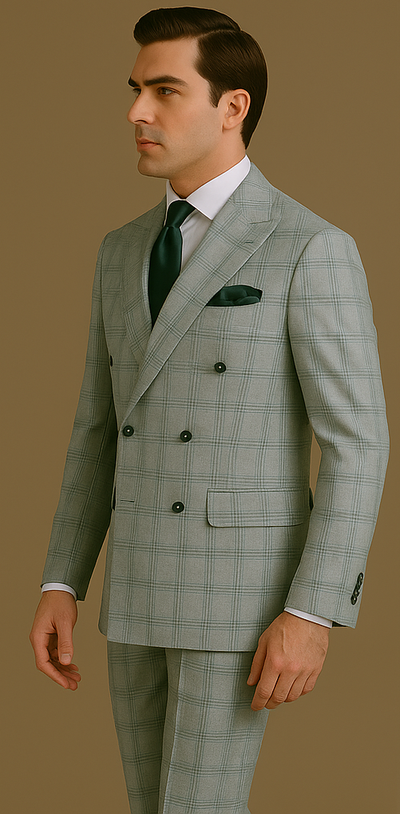 Men’s Rossi Man Milano RM1828 – Slim Fit Modern Suit | Stylish Formal Wear 3   - from alligatorwarehouse.com