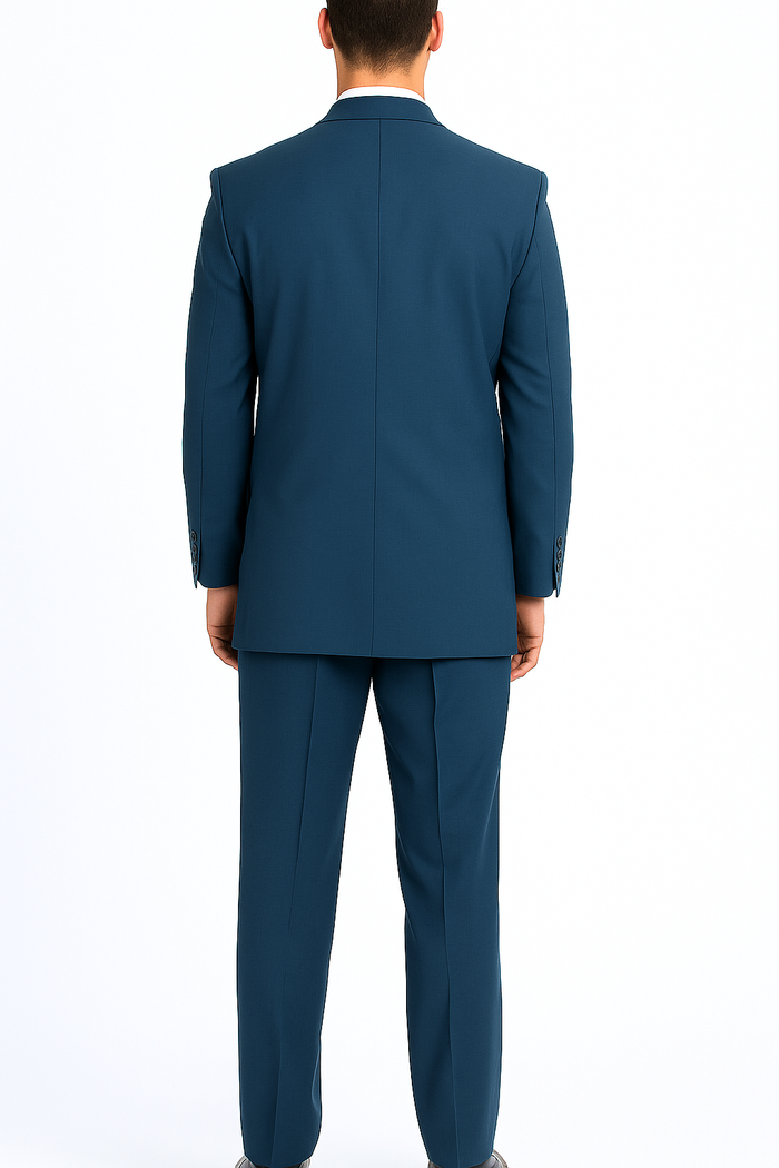 Men’s Saphire Steel Blue 3-Button 