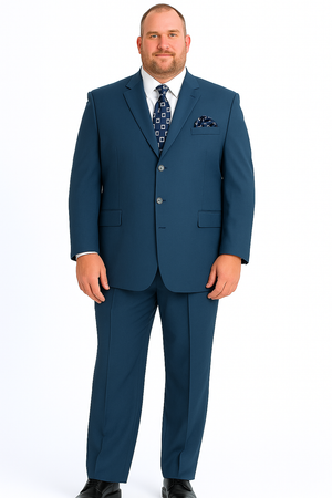 Men’s Saphire Steel Blue 3-Button 