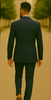 Men’s Slim Fit 100% Wool Suit by Rossiman Rossi – Peak Lapel Jacket & Plum Tapered Pants 3   - from alligatorwarehouse.com