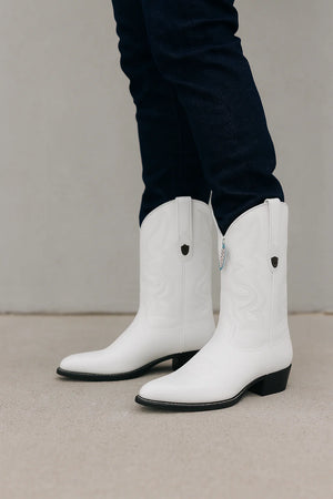 Men’s White Cowboy Boots – Classic Western Leather Boots