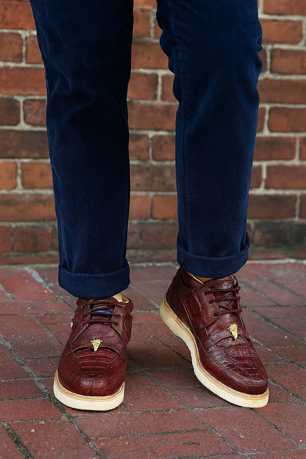 Men's Wild West Boots Caiman and Ostrich Skin Shoe 2ZA050206