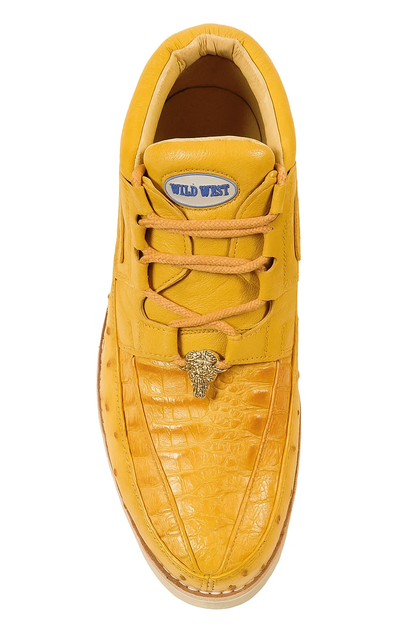 Men's Wild West Boots Caiman and Ostrich Skin Shoe