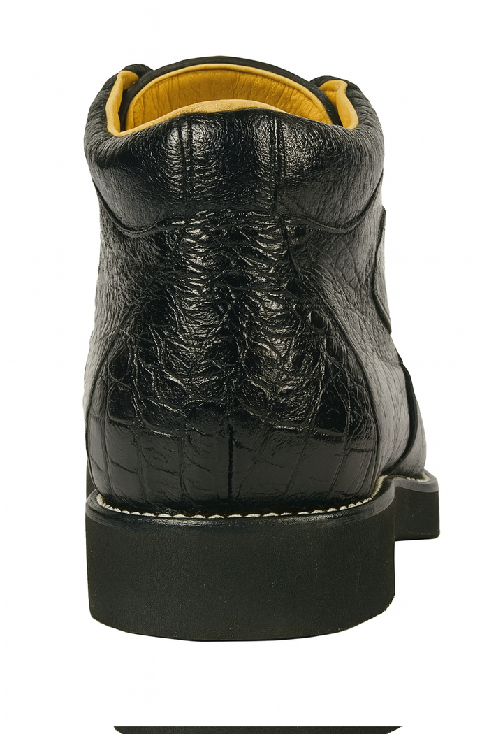 Men's Wild West Boots Caiman and Ostrich Skin Shoe