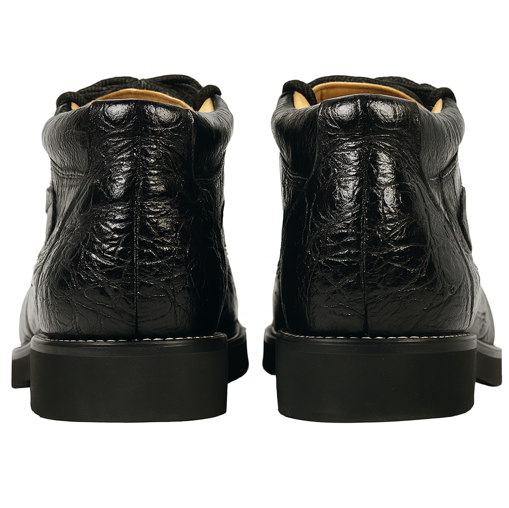 Men's Wild West Boots Caiman and Ostrich Skin Shoe