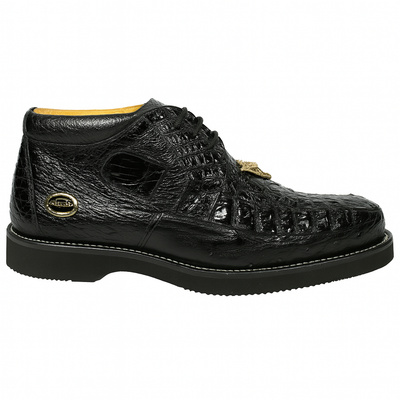 Men's Wild West Boots Caiman and Ostrich Skin Shoe 2ZA050205 8 2ZA050205-060  - from alligatorwarehouse.com