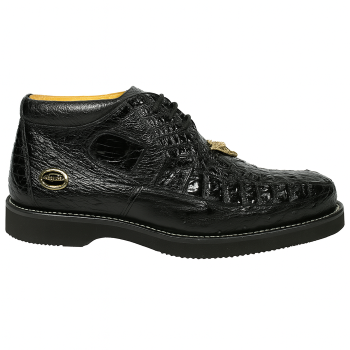 Men's Wild West Boots Caiman and Ostrich Skin Shoe