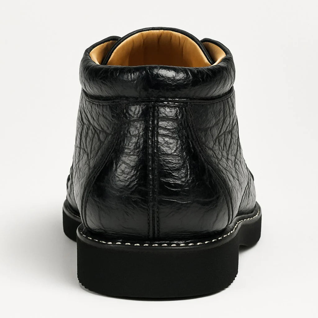 Men's Wild West Boots Caiman and Ostrich Skin Shoe