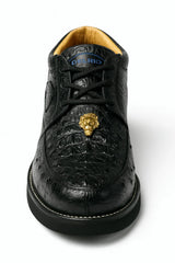 Men's Wild West Boots Caiman and Ostrich Skin Shoe