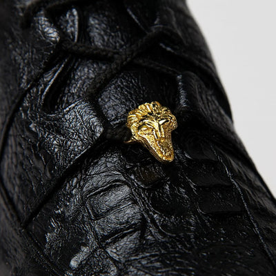 Men’s Wild West Caiman & Ostrich Skin Boots – Handmade Exotic Leather Western Cowboy Boots 7   - from alligatorwarehouse.com