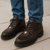 Men's Wild West Boots Caiman and Smooth Ostrich Skin Shoe 2ZA052818 6 2ZA052818-060  - from alligatorwarehouse.com