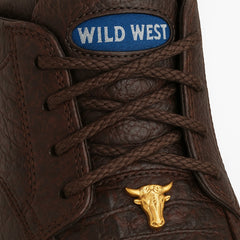Men's Wild West Boots Caiman and Smooth Ostrich Skin Shoe 2ZA052818