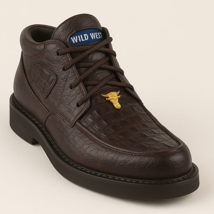 Men's Wild West Boots Caiman and Smooth Ostrich Skin Shoe 2ZA052818