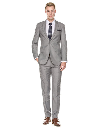 Mens 2 Button Modern Fit Suit Light Grey 1 EP-5468  - from alligatorwarehouse.com