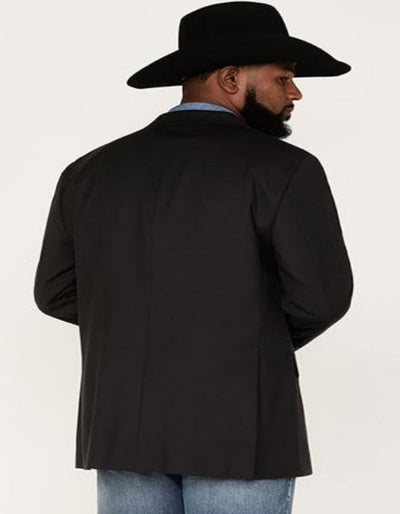 Mens Black Blazer With Blue Jeans and Black Cowboy Hat - (3 Items Package) 4   - from alligatorwarehouse.com
