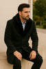 Mens Black Wool Overcoat with Black Faux Fur Collar – Luxury Winter Dress Coat 4   - from alligatorwarehouse.com