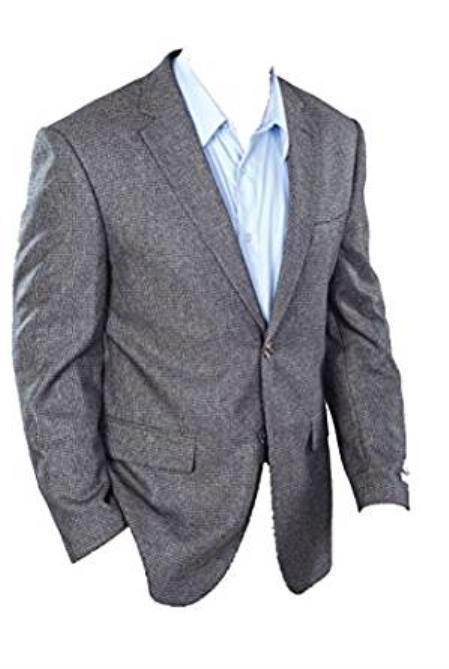 Men's Classic Fit Sport Jacket Charcoal Grey