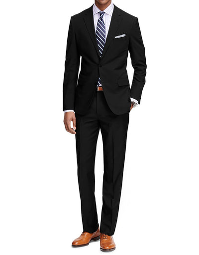 Mens Slim Fit Suit Solid Black 1 7L-8991  - from alligatorwarehouse.com