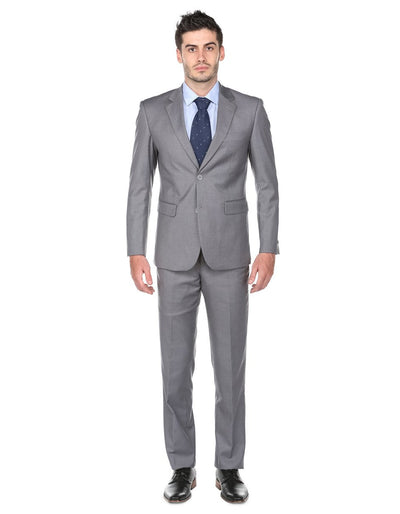 Pleated Suit - Mens Suits With Pleated Pant -  Regular Fit Light Grey Suit 1 UQ-8037  - from alligatorwarehouse.com
