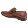 Mezlan Lisbon Brandy Genuine Ostrich Men’s Classic Slip On 6   - from alligatorwarehouse.com