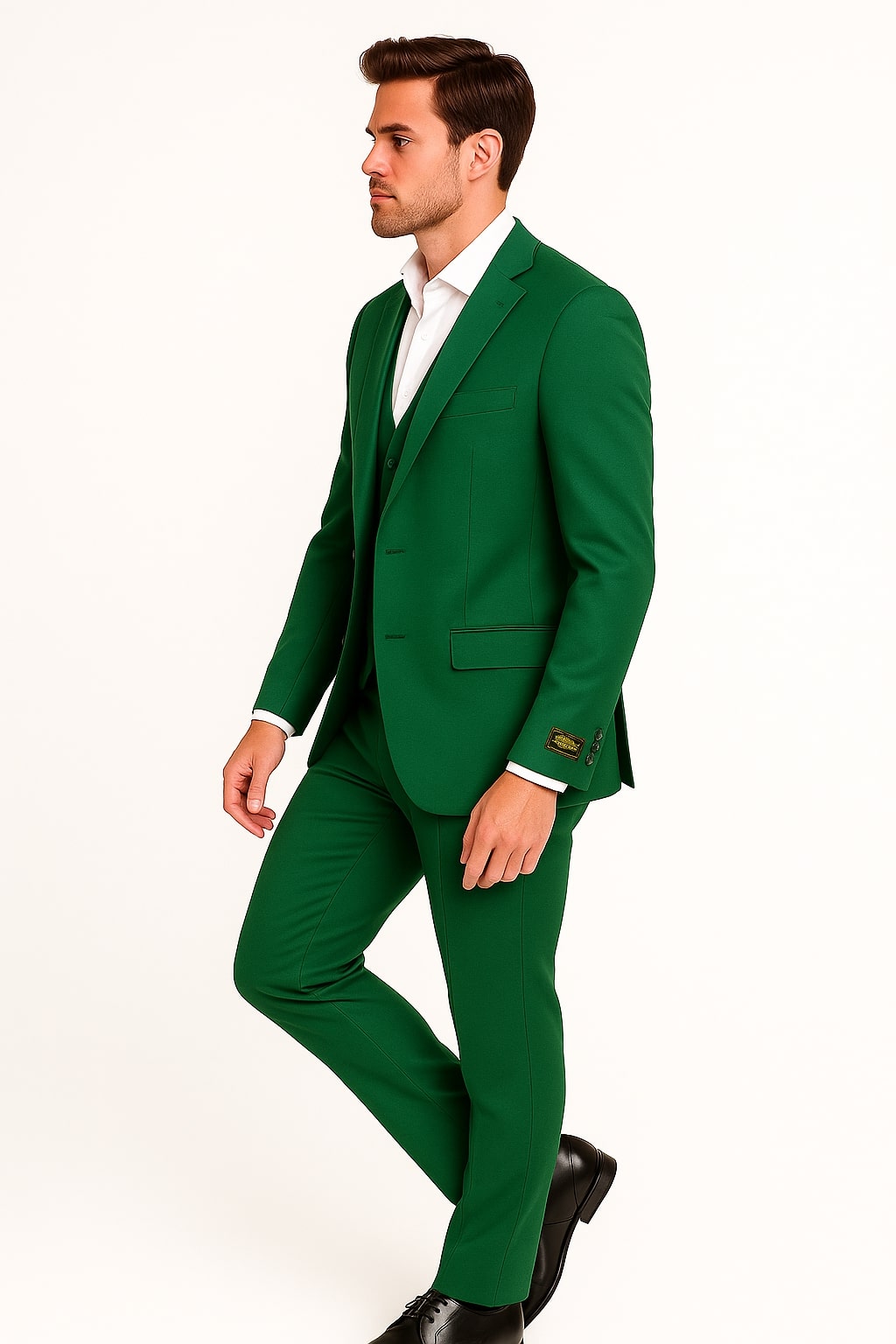 Mens Emerald Green 3-Piece Suit ƒ?? Slim Fit Wedding and Formal Suit by Alberto Nardoni