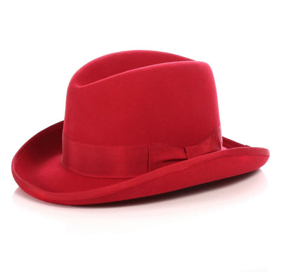 Mens Gangster Godfather Hat in Red 1 EC-8993  - from alligatorwarehouse.com
