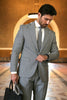 Mens Slim Fit Houndstooth Peak Lapel 2pc Suit 7   - from alligatorwarehouse.com