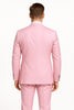Mens Light Pink Double-Breasted Suit with Gold Buttons – 2-Piece Slim Fit Set 2   - from alligatorwarehouse.com