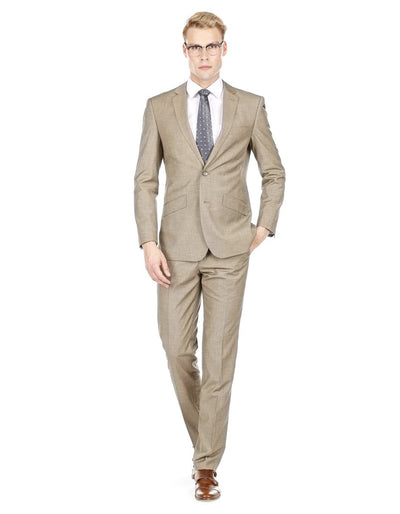 Mens Modern Fit Textured Suit Light Taupe 1 ZB-6676  - from alligatorwarehouse.com