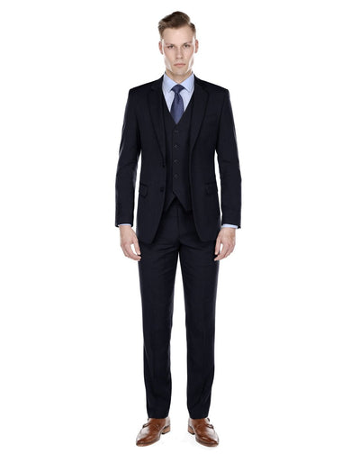 Mens Modern Fit Vested Suit Navy Blue 1 AB-4806  - from alligatorwarehouse.com
