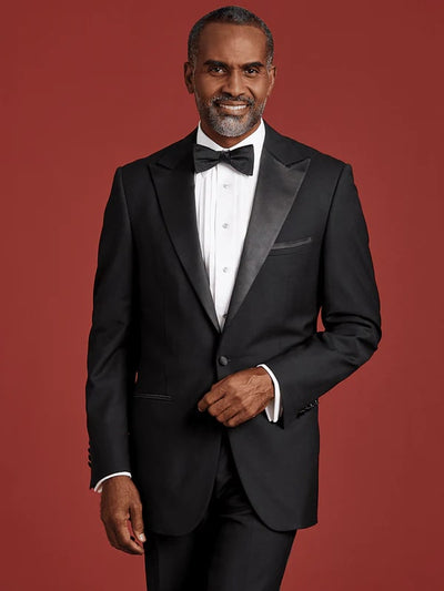 Mens Single Breasted Peak Lapel Tuxedo Jacket Black 8   - from alligatorwarehouse.com