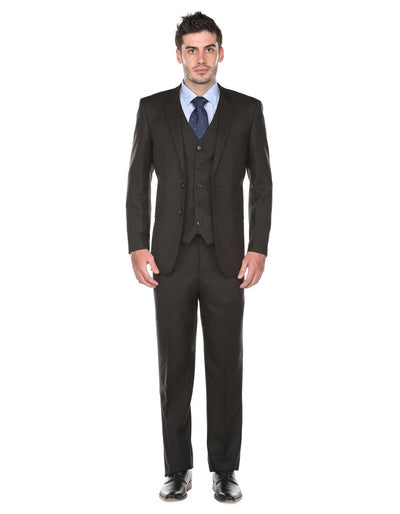Pleated Suit - Mens Suits With Pleated Pant -  Regular Fit Black Suit 1 Q5-9925  - from alligatorwarehouse.com