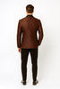 Mens Rust Copper Brick Color Paisley Tuxedo Jacket  Dinner and Wedding Blazer With Black Pants Matching Bowtie 4   - from alligatorwarehouse.com